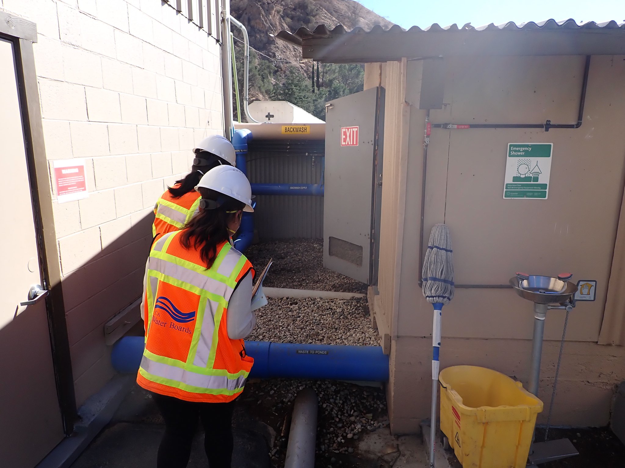 images of people at a public utility