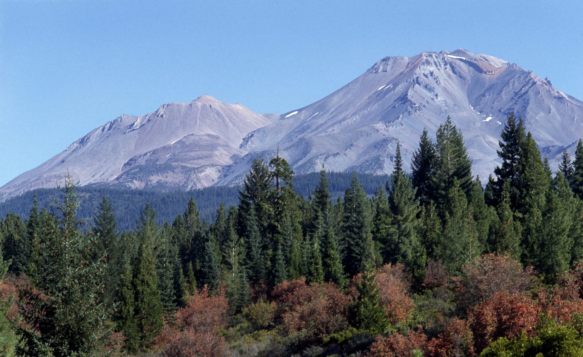 Mt . Shasta during 1992 drought